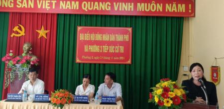 ĐẠI BIỂU HĐND THÀNH PHỐ VÀ PHƯỜNG 3 TIẾP XÚC CỬ TRI TRƯỚC KỲ HỌP LẦN THỨ 8 ĐẠI BIỂU HĐND THÀNH PHỐ VÀ PHƯỜNG 3 TIẾP XÚC CỬ TRI TRƯỚC KỲ HỌP LẦN THỨ 8