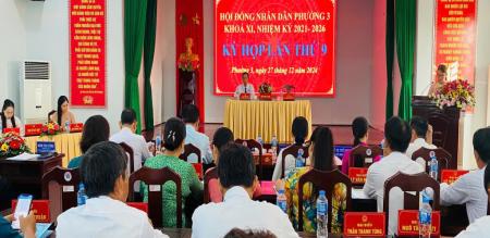 HĐND PHƯỜNG 3 TỔ CHỨC KỲ HỌP LẦN THỨ 9 KHÓA XI, NHIỆM KỲ 2021 – 2026 HĐND PHƯỜNG 3 TỔ CHỨC KỲ HỌP LẦN THỨ 9 KHÓA XI, NHIỆM KỲ 2021 – 2026