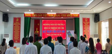 HỘI ĐỒNG NHÂN DÂN PHƯỜNG 3 TỔ CHỨC KỲ HỌP CHUYÊN ĐỀ LẦN THỨ 9, KHÓA XI, NHIỆM KỲ 2021 - 2026 HỘI ĐỒNG NHÂN DÂN PHƯỜNG 3 TỔ CHỨC KỲ HỌP CHUYÊN ĐỀ LẦN THỨ 9, KHÓA XI, NHIỆM KỲ 2021 - 2026