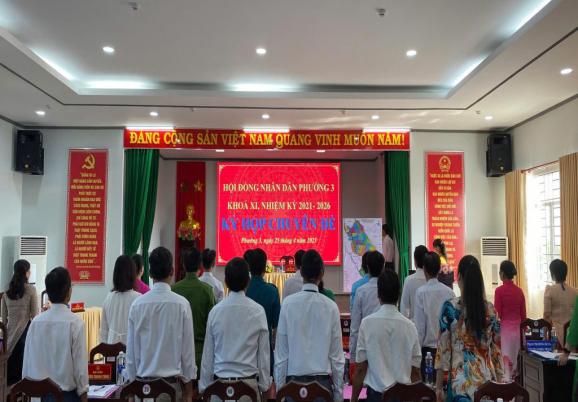 HỘI ĐỒNG NHÂN DÂN PHƯỜNG 3 TỔ CHỨC KỲ HỌP CHUYÊN ĐỀ LẦN THỨ 9, KHÓA XI, NHIỆM KỲ 2021 - 2026 HỘI ĐỒNG NHÂN DÂN PHƯỜNG 3 TỔ CHỨC KỲ HỌP CHUYÊN ĐỀ LẦN THỨ 9, KHÓA XI, NHIỆM KỲ 2021 - 2026
